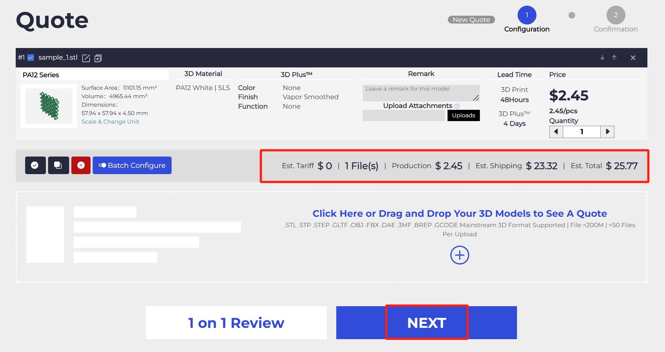 3dspro_squote_3d printing cost